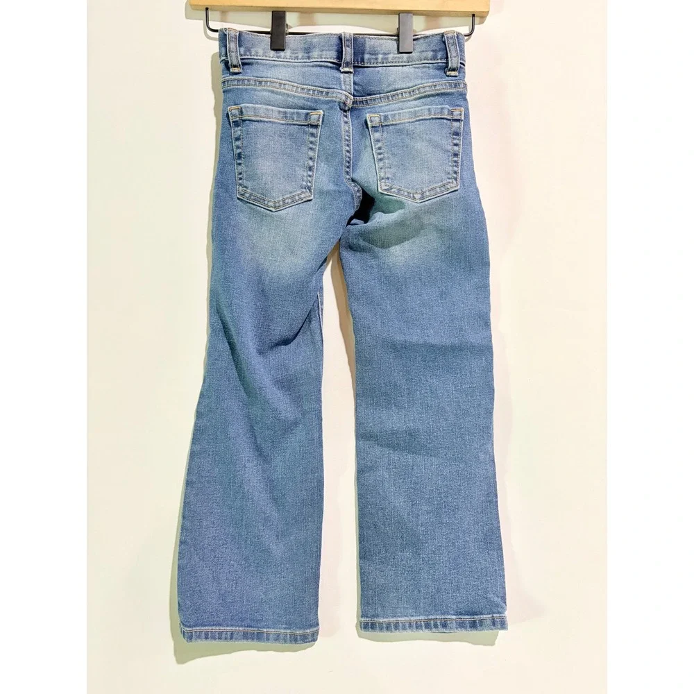Old Navy Kids Medium Wash Bootcut Jeans Blue Denim Size 6 Casual Everyday Wear